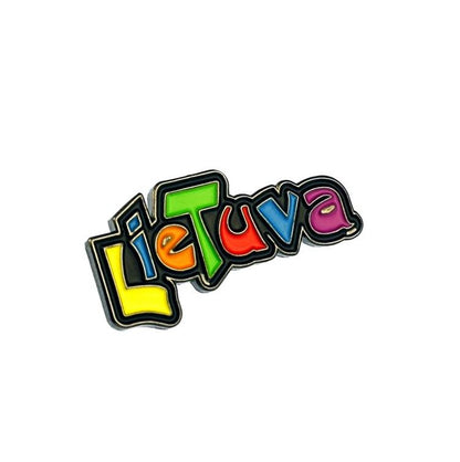 Metalinis ženkliukas Lietuva - spalvinga