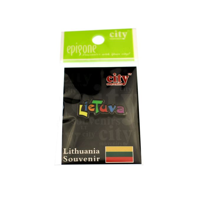 Metalinis ženkliukas Lietuva - spalvinga