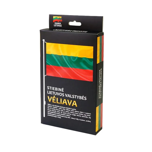 Lietuvos vėliava SIŪTA  100x170 cm, stiebinė