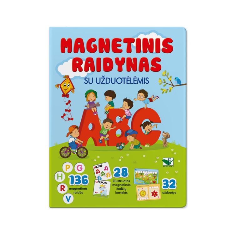 Magnetinis raidynas su užduotėlėmis