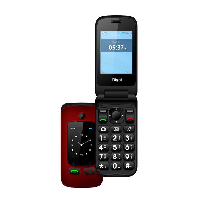 Atlenkiamas telefonas su mygtukais