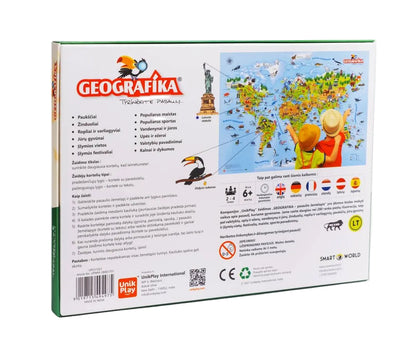 Mokomasis stalo žaidimas Geografika – tyrinėk pasaulį lietuvių kalba