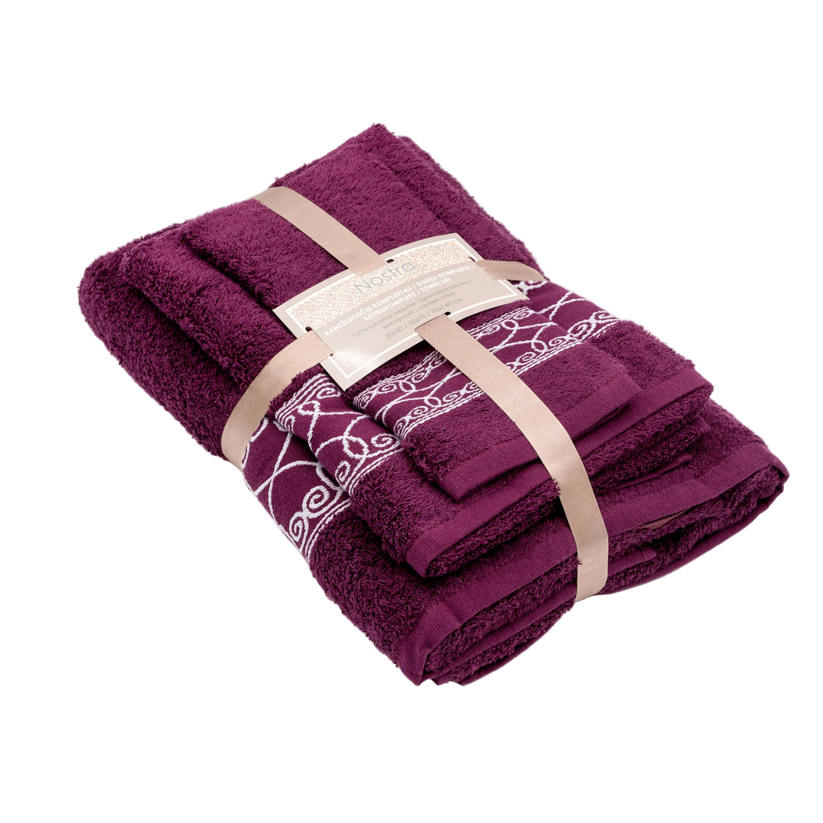 rankšluosčių komplektas violetinis