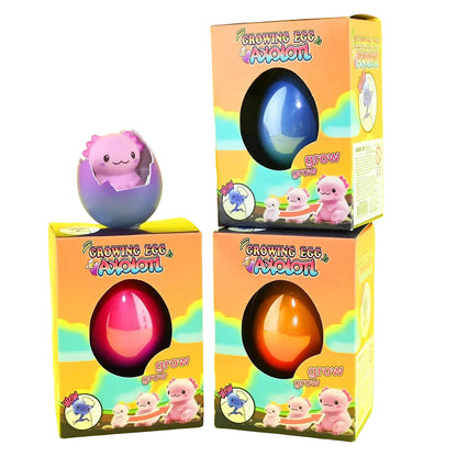 Kiaušinis su žaisliniu augančiu gyvūnėliu - Aksolotlis, 6 cm