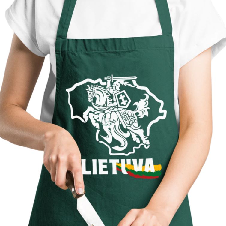 Medvilninė prijuostė su Vyčiu