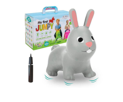 Šokliukas zuikis, pilkas