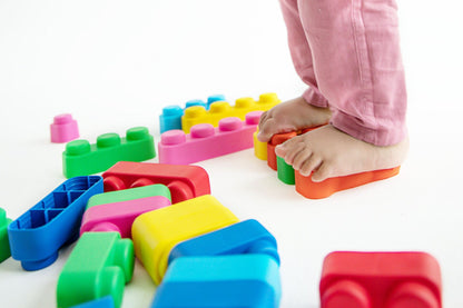 Konstruktorius BIO Soft Blocks su ratukais