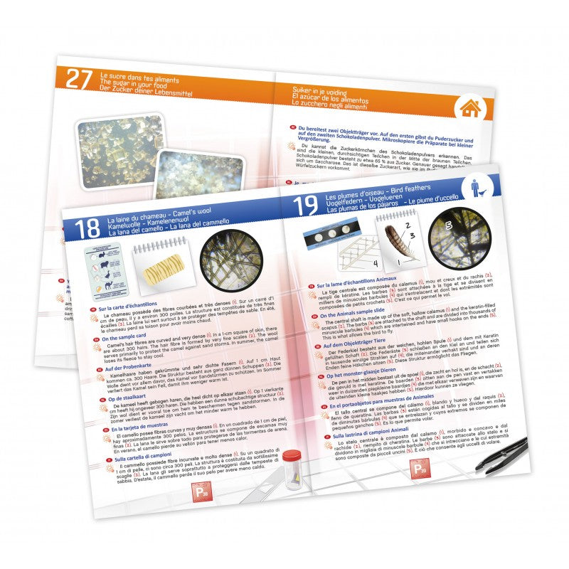 Mikroskopas 100x, 600x, 1200x ir 30 eksperimentų