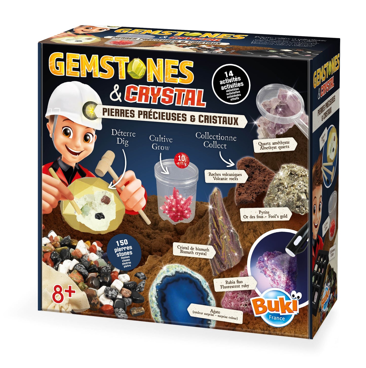 Kasinėjimo rinkinys Brangakmeniai ir kristalai, 14 užsiėmimų