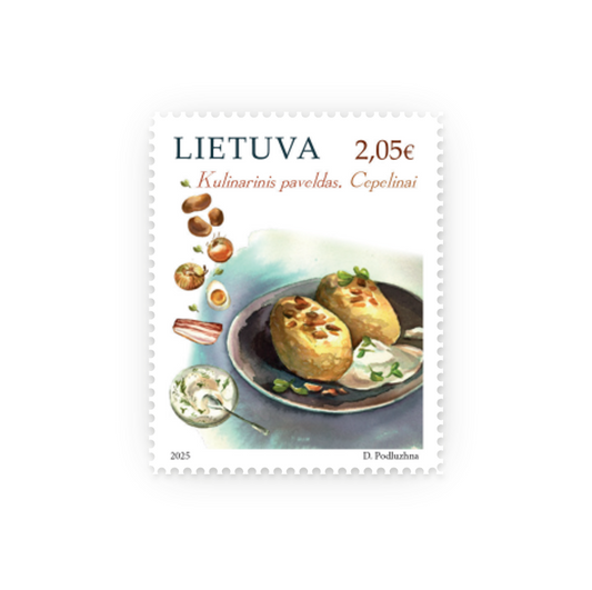 Pašto ženklas. Kulinarinis paveldas. Cepelinai