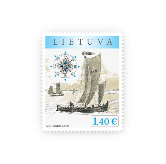 Pašto ženklas. Lietuvos jūrinė istorija. Laivas Kurėnas