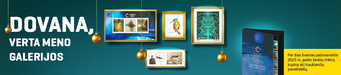 Dovana, verta meno galerijos - per šias šventes padovanokite 2025 m. pašto ženklų rinkinį