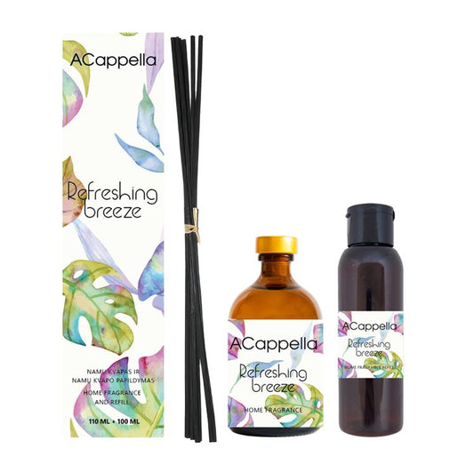 Namų kvapų rinkinys Acappella, Refreshing breeze 110ml+100ml