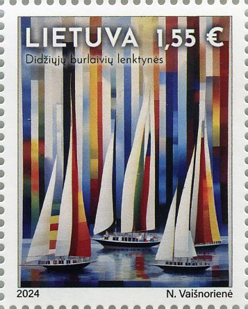 Pašto ženklas. Didžiųjų burlaivių lenktynės