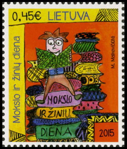 Pašto ženklas „MOKSLO IR ŽINIŲ DIENA"
