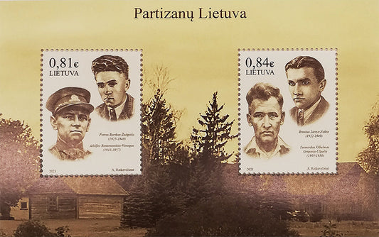 2021 02 12 Pašto blokas „Partizanų Lietuva"