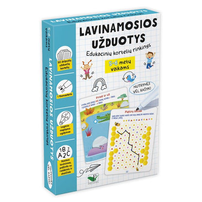 Lavinamosios užduotys. Edukacinių kortelių rinkinys 5-6 metų vaikams