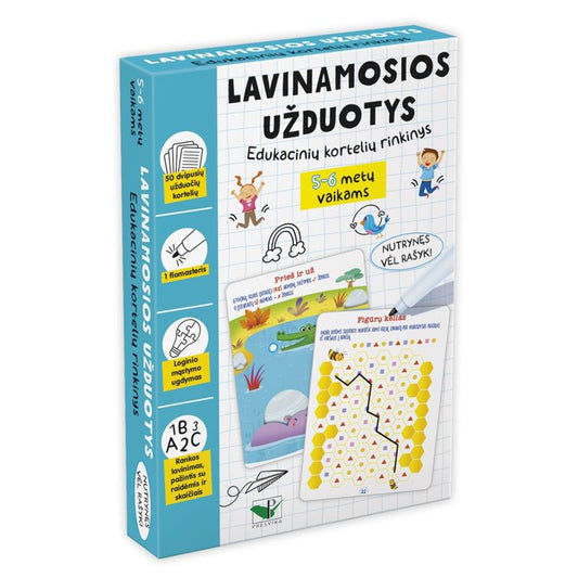 Lavinamosios užduotys. Edukacinių kortelių rinkinys 5-6 metų vaikams