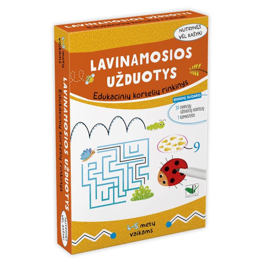 Lavinamosios užduotys. Edukacinių kortelių rinkinys 4-5 metų vaikams